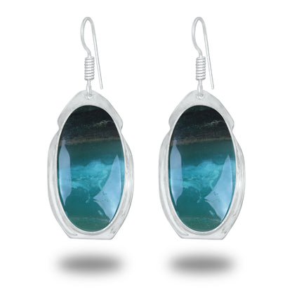 Boucles d'oreilles à crochet en pierres précieuses naturelles assorties, lot de gros boucles d'oreilles multi-cristal faites à la main pour femmes