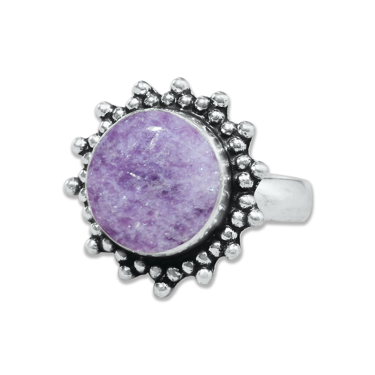 Lepidolite Rings – Handmade, Silver-Plated, Designer  (Made to Order)