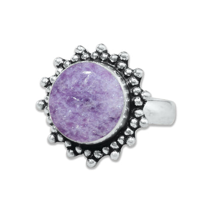 Lepidolite Rings – Handmade, Silver-Plated, Designer  (Made to Order)