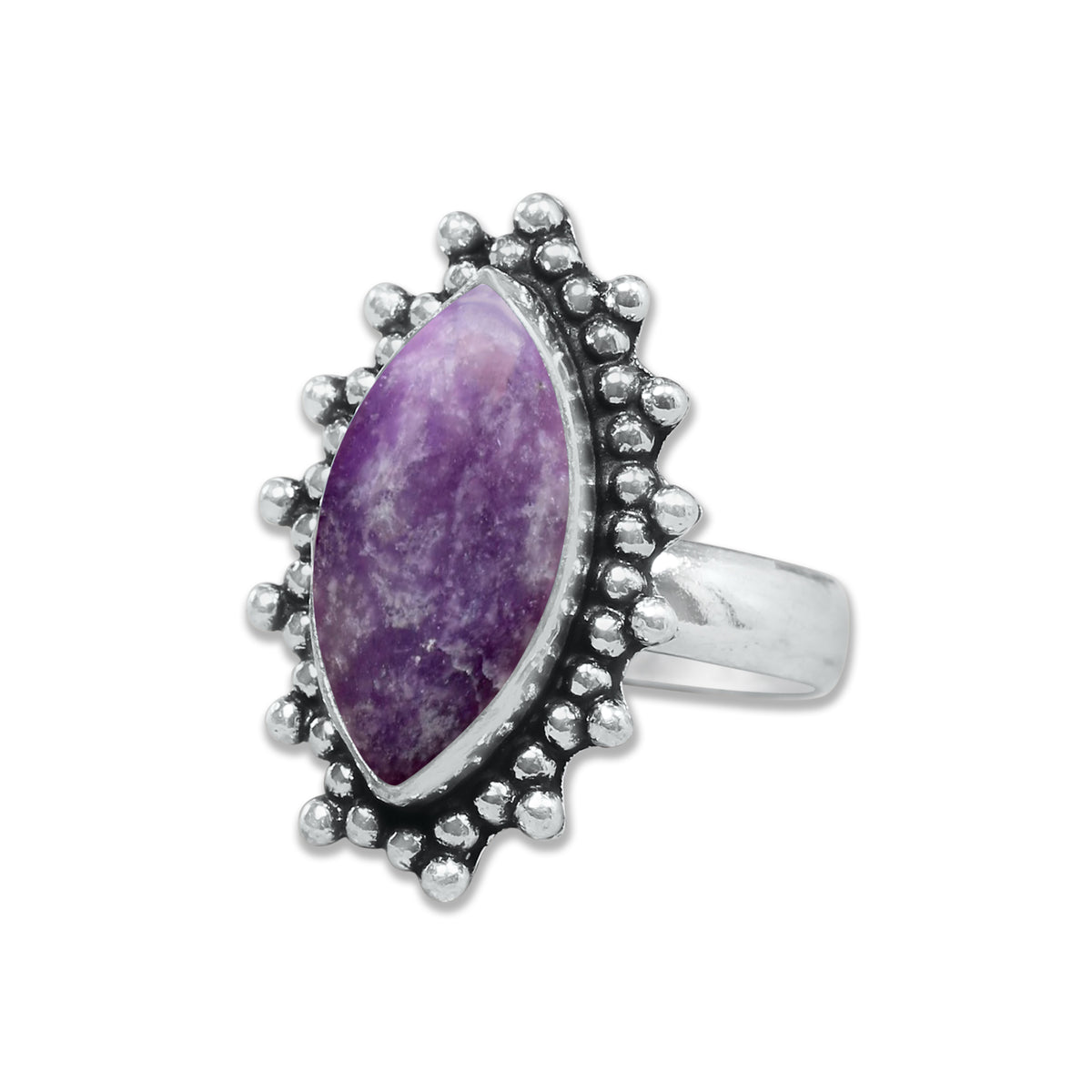 Lepidolite Rings – Handmade, Silver-Plated, Designer  (Made to Order)