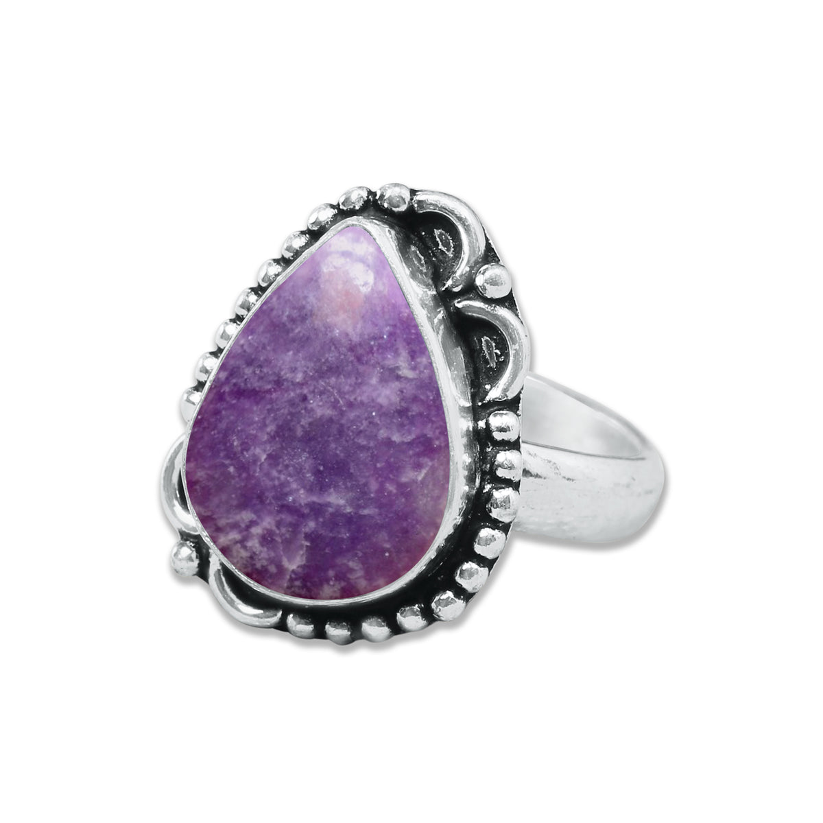 Lepidolite Rings – Handmade, Silver-Plated, Designer  (Made to Order)