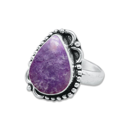 Lepidolite Rings – Handmade, Silver-Plated, Designer  (Made to Order)