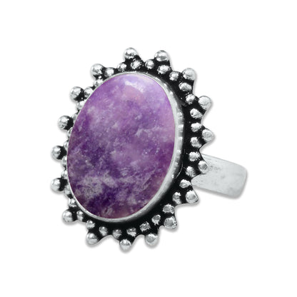 Lepidolite Rings – Handmade, Silver-Plated, Designer  (Made to Order)