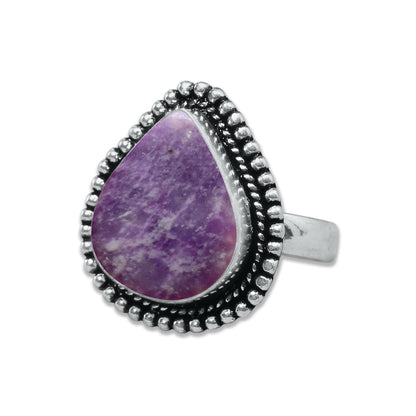 Lepidolite Rings – Handmade, Silver-Plated, Designer  (Made to Order)