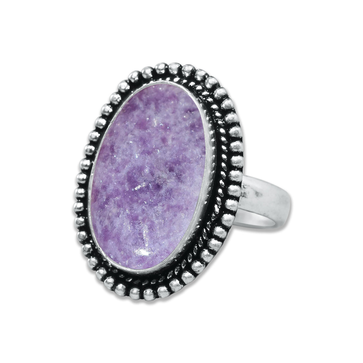 Lepidolite Rings – Handmade, Silver-Plated, Designer  (Made to Order)