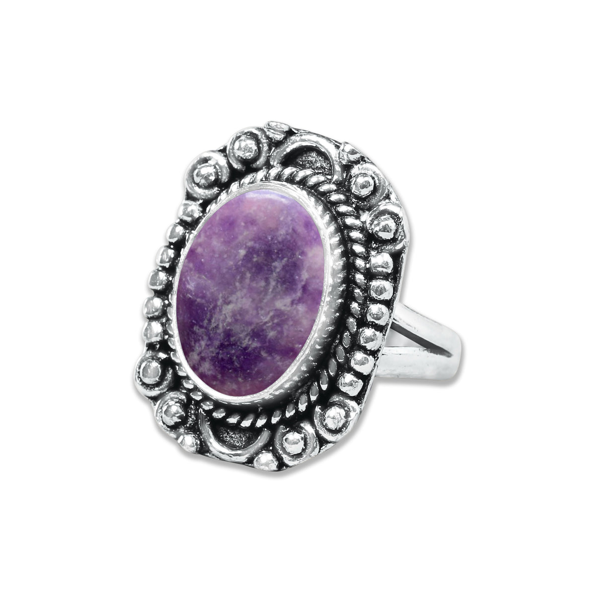 Lepidolite Rings – Handmade, Silver-Plated, Designer  (Made to Order)