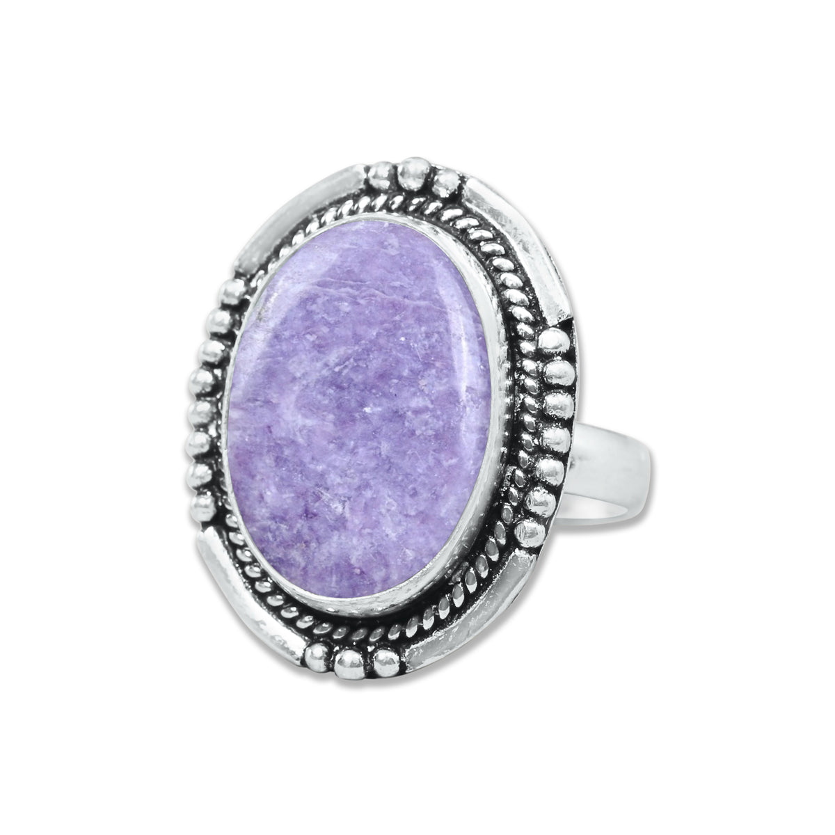 Lepidolite Rings – Handmade, Silver-Plated, Designer  (Made to Order)