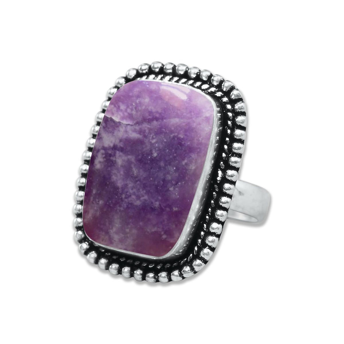 Lepidolite Rings – Handmade, Silver-Plated, Designer  (Made to Order)