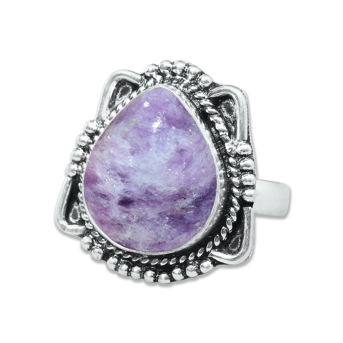 Lepidolite Rings – Handmade, Silver-Plated, Designer  (Made to Order)
