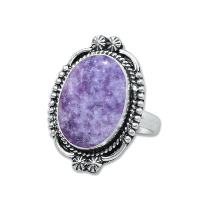 Lepidolite Rings – Handmade, Silver-Plated, Designer  (Made to Order)