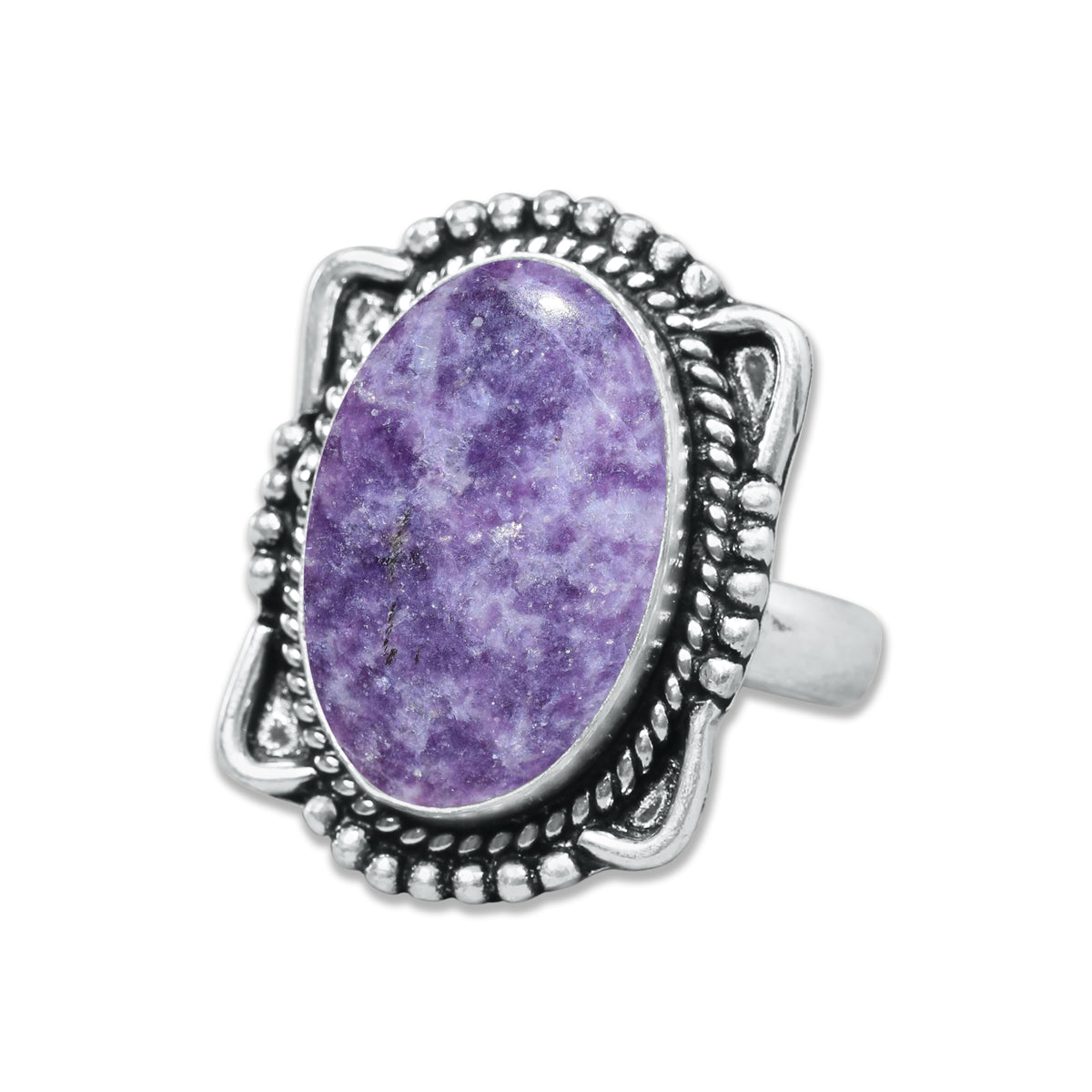 Lepidolite Rings – Handmade, Silver-Plated, Designer  (Made to Order)