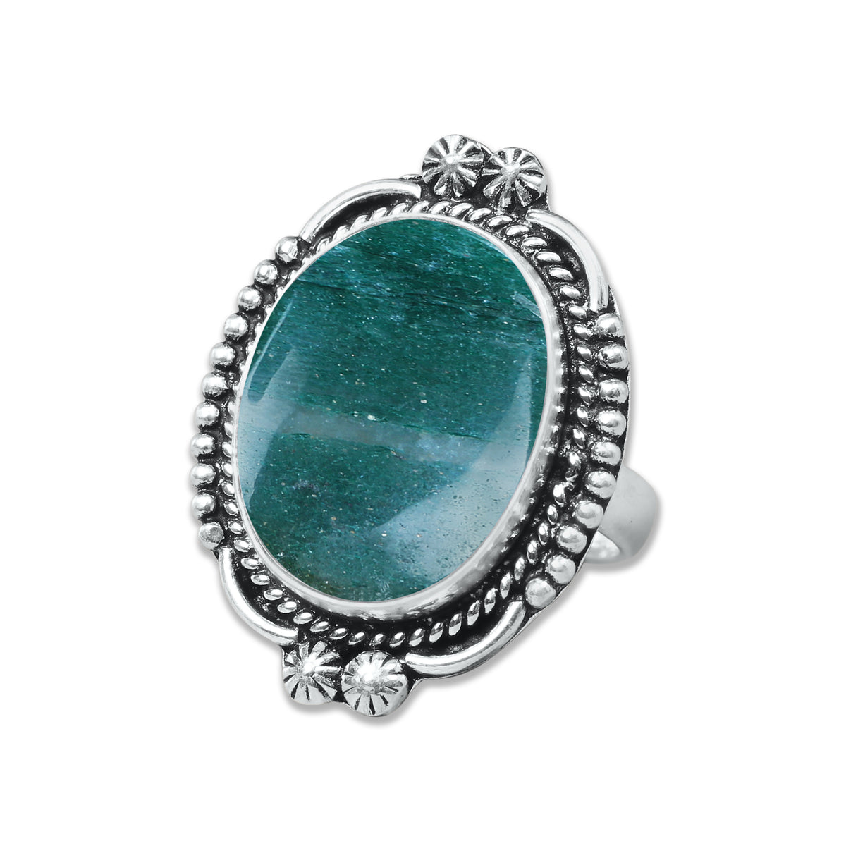 Green Aventurine Rings – Handmade, Silver-Plated, Soft Green Glow (Made to Order, US Sizes 6–10)