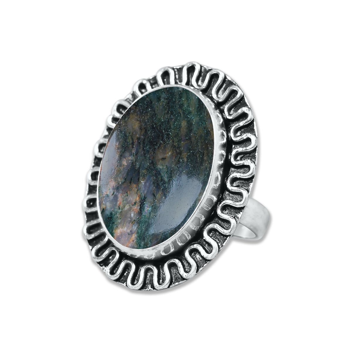Green Aventurine Rings – Handmade, Silver-Plated, Soft Green Glow (Made to Order, US Sizes 6–10)