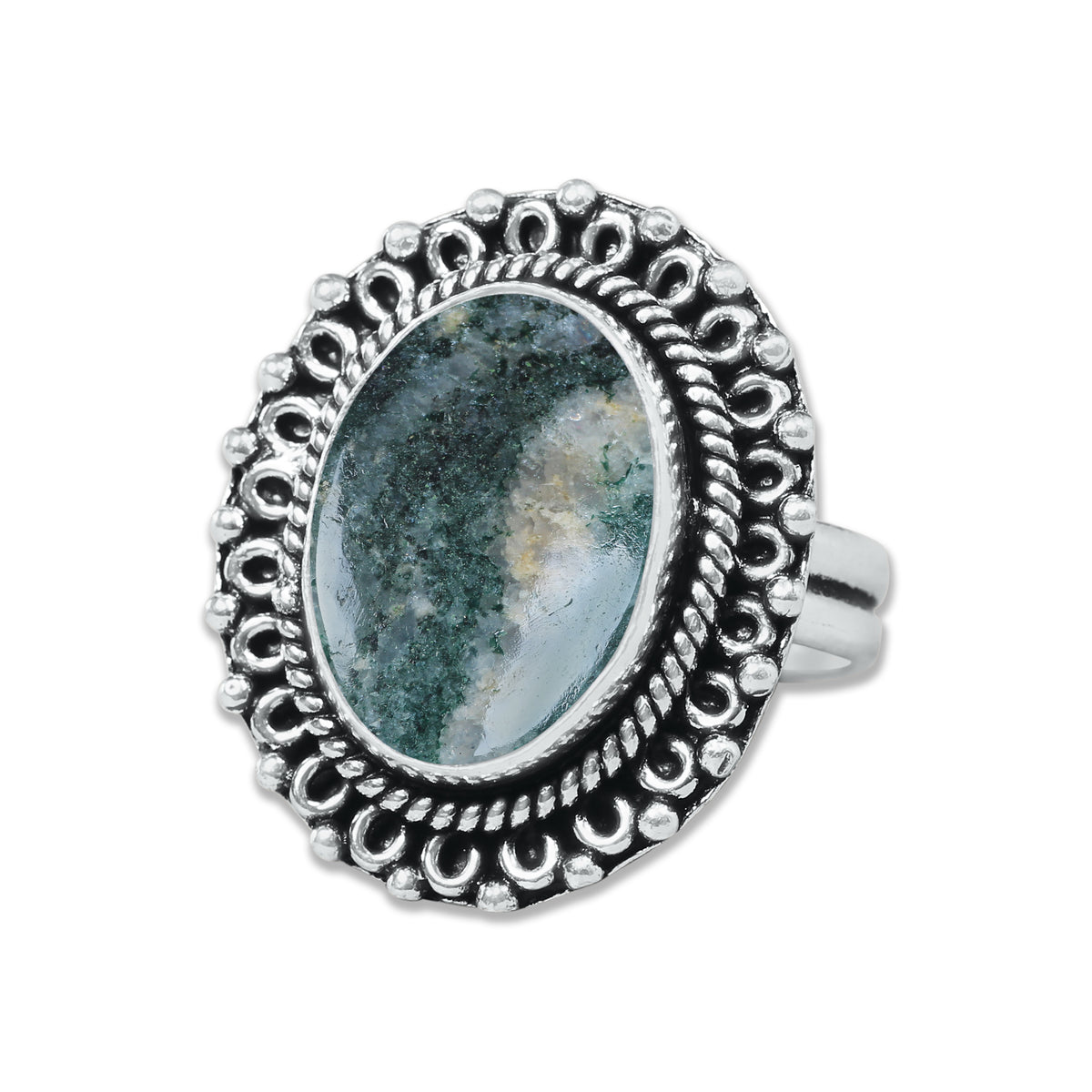 Green Aventurine Rings – Handmade, Silver-Plated, Soft Green Glow (Made to Order, US Sizes 6–10)