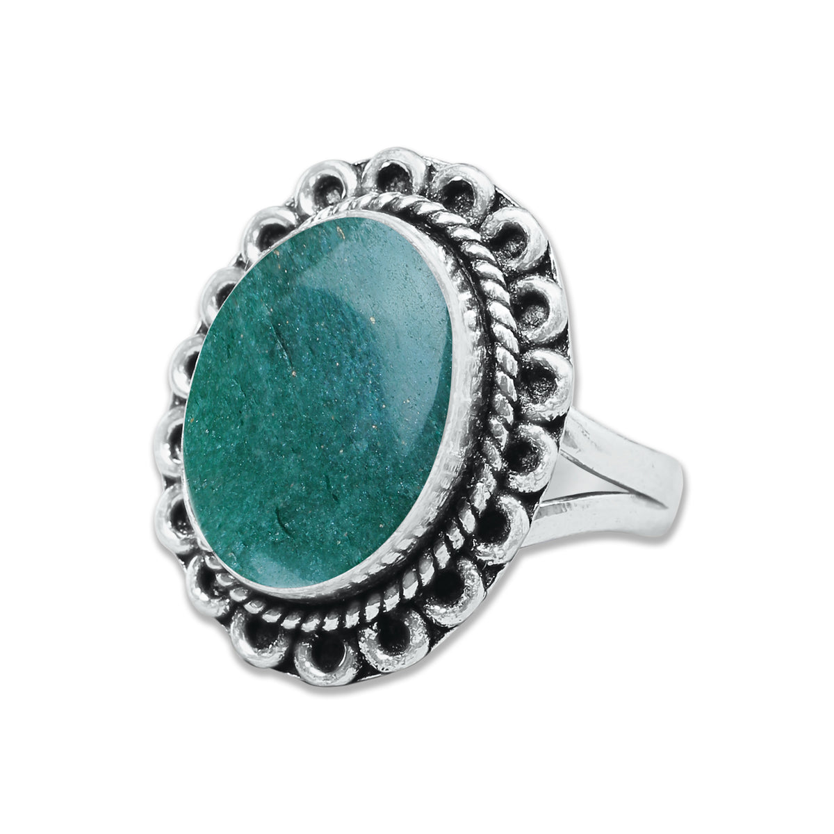 Green Aventurine Rings – Handmade, Silver-Plated, Soft Green Glow (Made to Order, US Sizes 6–10)