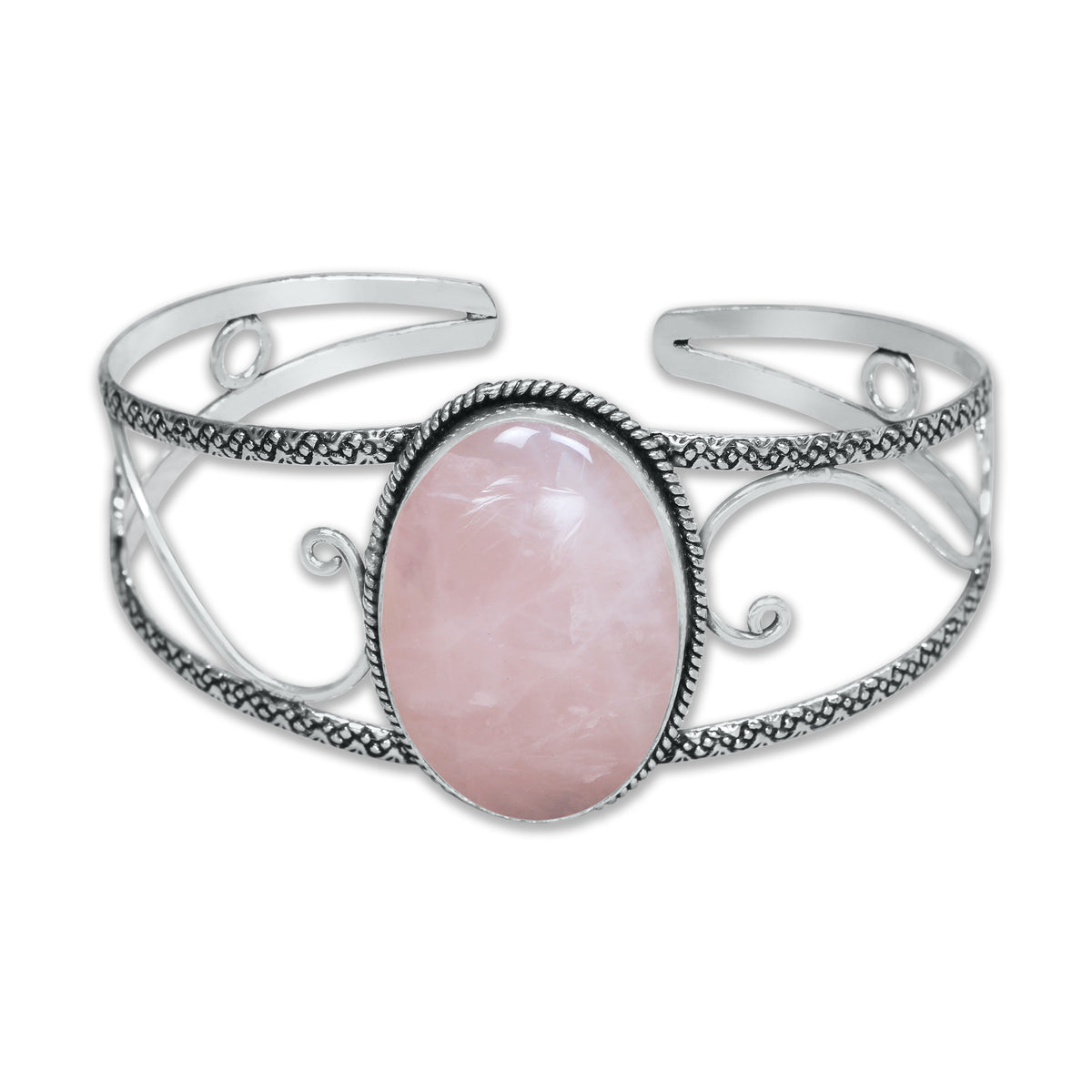 Chunky Gemstone Cuff Bangles – Silver-Plated, Handmade, Bold Boho Style | Wholesale