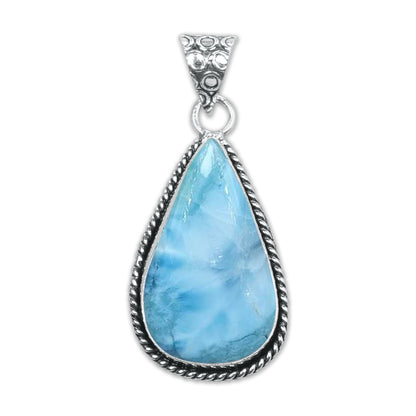 Larimar Artisan Pendants – Silver-Plated, Handmade (Made to Order) | Wholesale