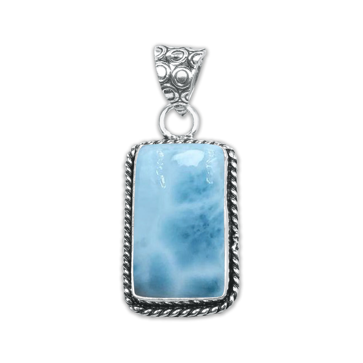 Larimar Artisan Pendants – Silver-Plated, Handmade (Made to Order) | Wholesale