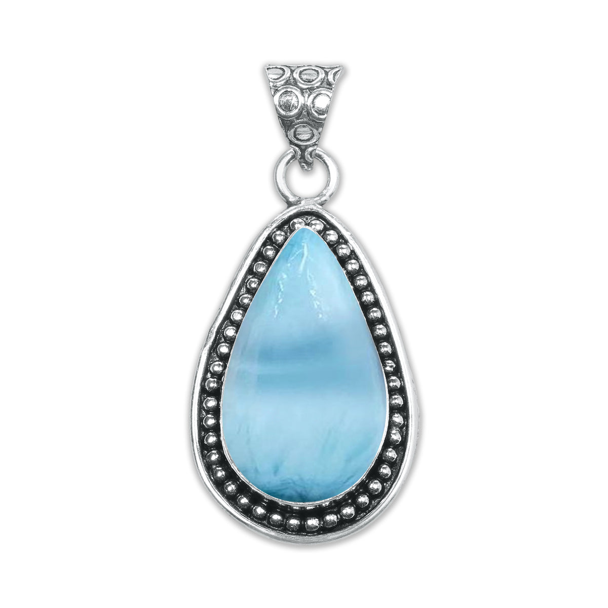 Larimar Artisan Pendants – Silver-Plated, Handmade (Made to Order) | Wholesale