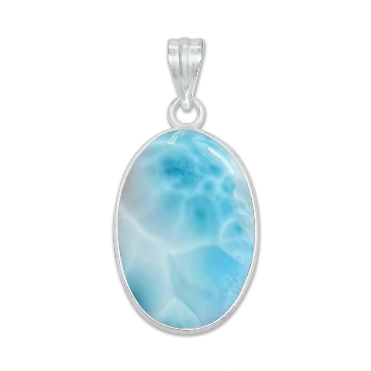 Larimar Minimalist Pendants – Silver-Plated, Handmade (Made to Order) | Wholesale