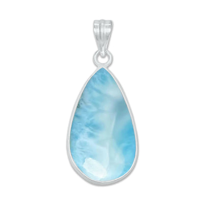 Larimar Minimalist Pendants – Silver-Plated, Handmade (Made to Order) | Wholesale