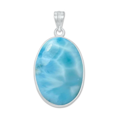 Larimar Minimalist Pendants – Silver-Plated, Handmade (Made to Order) | Wholesale