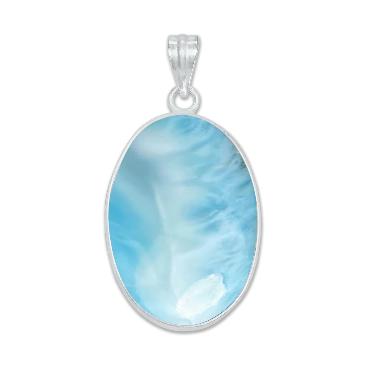 Larimar Minimalist Pendants – Silver-Plated, Handmade (Made to Order) | Wholesale