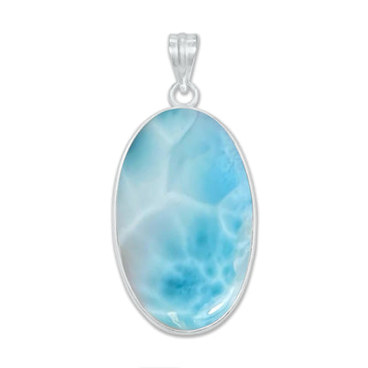 Larimar Minimalist Pendants – Silver-Plated, Handmade (Made to Order) | Wholesale