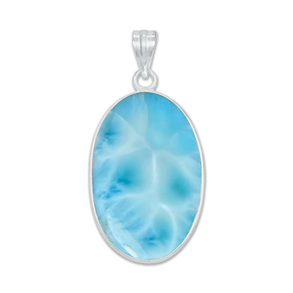 Larimar Minimalist Pendants – Silver-Plated, Handmade (Made to Order) | Wholesale