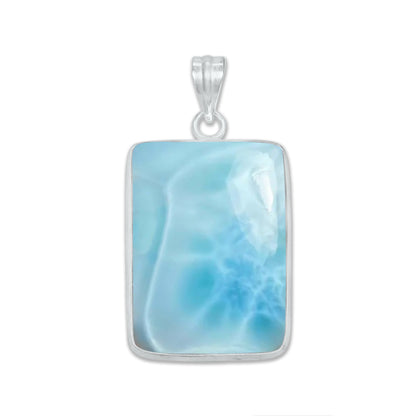 Larimar Minimalist Pendants – Silver-Plated, Handmade (Made to Order) | Wholesale