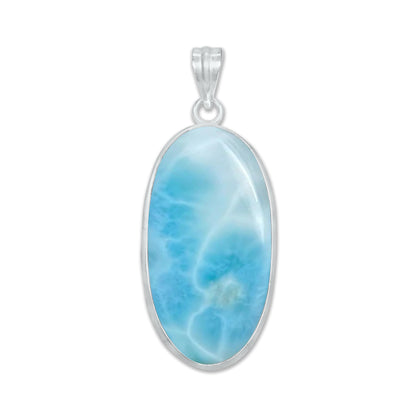 Larimar Minimalist Pendants – Silver-Plated, Handmade (Made to Order) | Wholesale