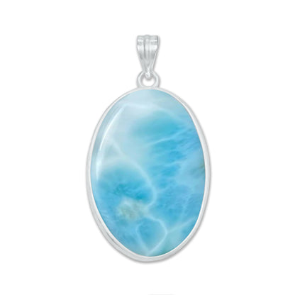 Larimar Minimalist Pendants – Silver-Plated, Handmade (Made to Order) | Wholesale