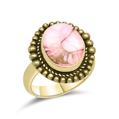 Red Mojave Copper Turquoise Rings | Boho Statement Rings | Wholesale
