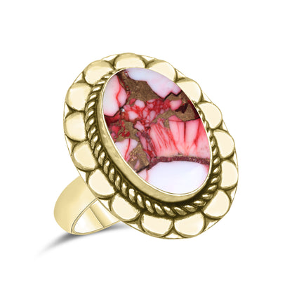 Red Mojave Copper Turquoise Rings | Boho Statement Rings | Wholesale