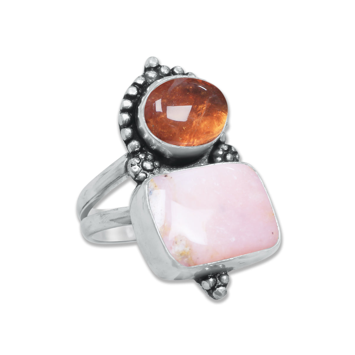 Multi-Stone Rings – Silver-Plated, Handmade, Boho Gemstone Combinations (US Sizes 6–10, Non-Adjustable) | Wholesale