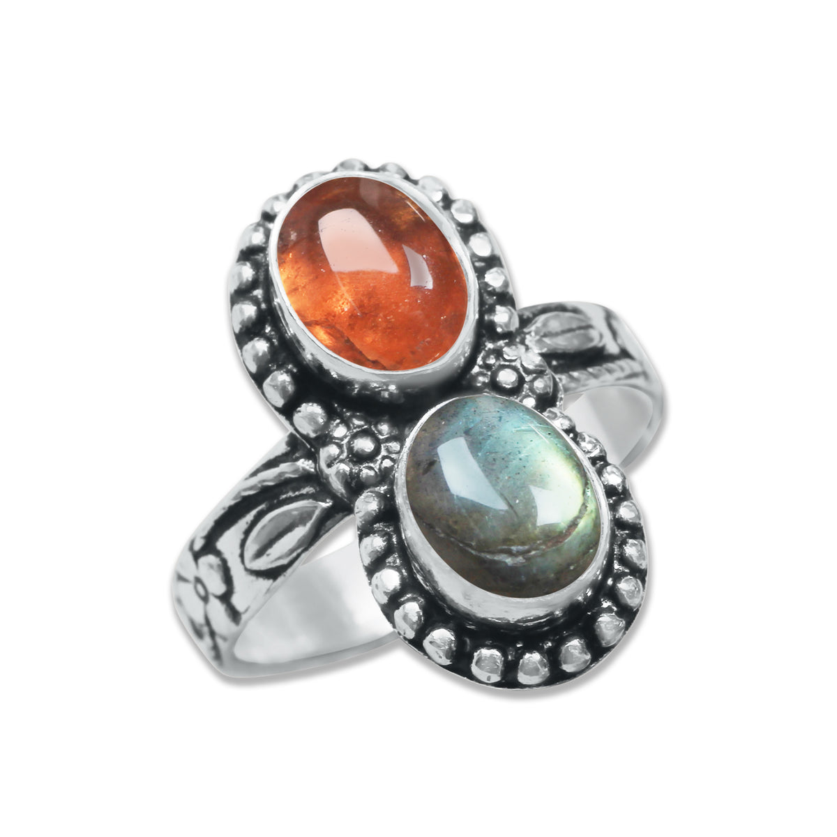 Multi-Stone Rings – Silver-Plated, Handmade, Boho Gemstone Combinations (US Sizes 6–10, Non-Adjustable) | Wholesale
