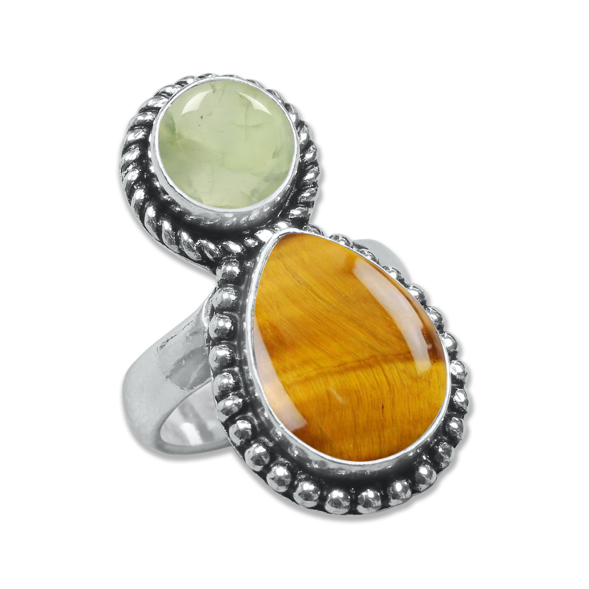 Multi-Stone Rings – Silver-Plated, Handmade, Boho Gemstone Combinations (US Sizes 6–10, Non-Adjustable) | Wholesale