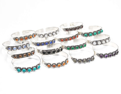 Bracelet à breloques réglables en pierres précieuses multicolores, bijoux en cristal naturel assorti pour femmes